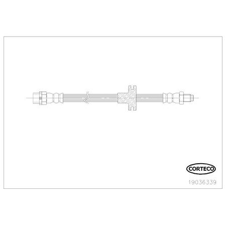 Corteco Brake Hose, 19036339 19036339